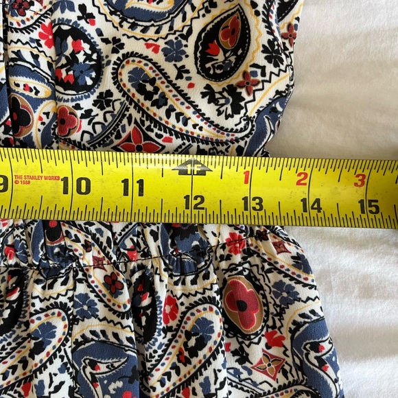 Louis Vuitton Navy Blue, Red, and Cream Floral Dress Size 36 - Picture 10 of 14